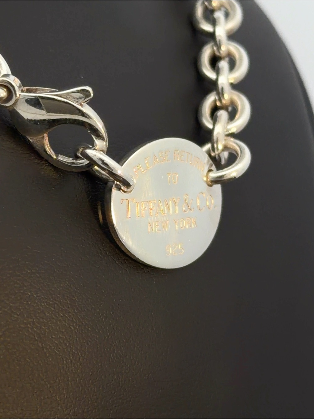 Tiffany & Co. Silver Return to Tiffany oval tag necklace - Picture 5 of 5